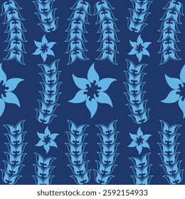 Seamless pattern with floral motifs. Vector illustration.