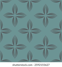 Seamless pattern with floral motifs. Vector illustration.