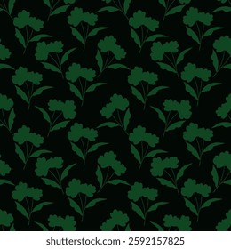 Seamless pattern with floral motifs. Vector illustration.