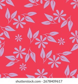 Patrón sin fisuras con motivos florales. Ilustración vectorial.	
