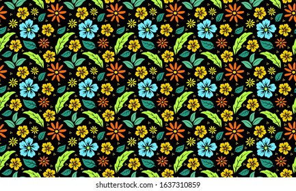 Seamless pattern with floral motive