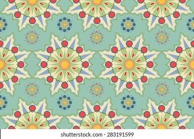 seamless pattern with floral motives