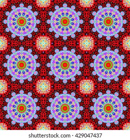 Seamless pattern with floral motives.
