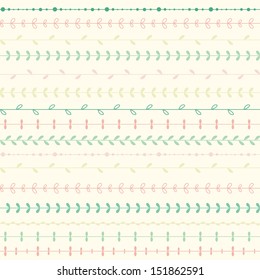 Seamless pattern with floral ornament 1