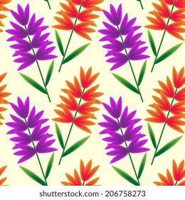Seamless pattern with floral ornament