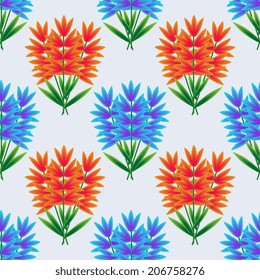 Seamless pattern with floral ornament
