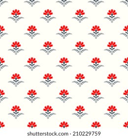 Seamless pattern with floral ornament