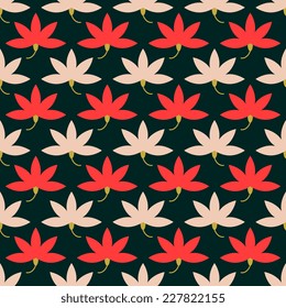 Seamless pattern with floral ornament