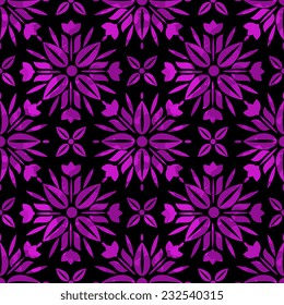 Seamless pattern with  floral ornament