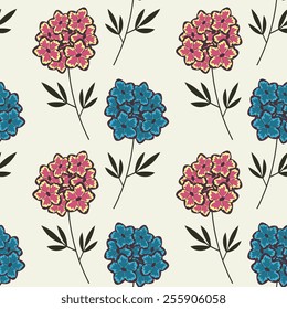 Seamless pattern with floral ornament