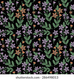 Seamless pattern with floral ornament