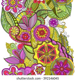 seamless pattern with floral ornament