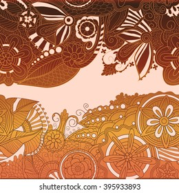 seamless pattern with floral ornament