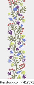 seamless pattern with floral ornament