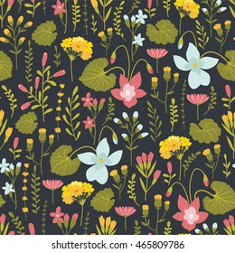 seamless pattern with floral ornament