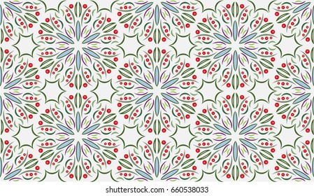 Seamless pattern - floral ornament