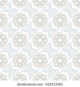 Seamless  pattern with floral ornament. Background, textile, cover, wrapper.