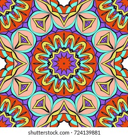 seamless pattern with floral ornament. Creative Vector illustration. for design invitation, background, wallpaper