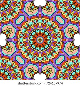 seamless pattern with floral ornament. Creative Vector illustration. for design invitation, background, wallpaper