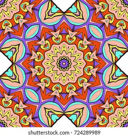seamless pattern with floral ornament. Creative Vector illustration. for design invitation, background, wallpaper