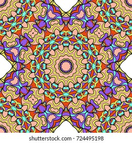 seamless pattern with floral ornament. Creative Vector illustration. for design invitation, background, wallpaper