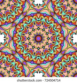 seamless pattern with floral ornament. Creative Vector illustration. for design invitation, background, wallpaper