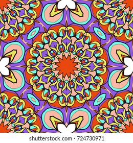 seamless pattern with floral ornament. Creative Vector illustration. for design invitation, background, wallpaper