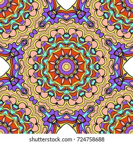 seamless pattern with floral ornament. Creative Vector illustration. for design invitation, background, wallpaper