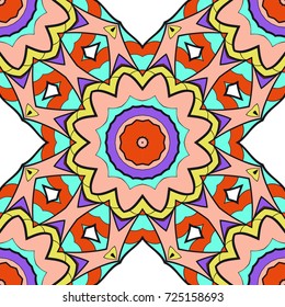 seamless pattern with floral ornament. Creative Vector illustration. for design invitation, background, wallpaper