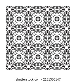 Ornamento floral sin foco. EPS 10