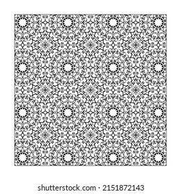 Seamless pattern floral ornament. EPS 10