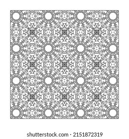 Ornamento floral sin foco. EPS 10