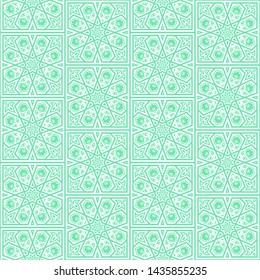 Seamless pattern with floral ornament. Vector illustration.
