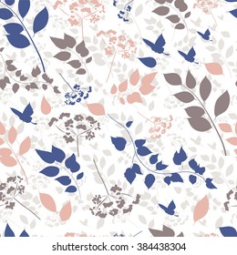 Seamless pattern with floral ornaments.