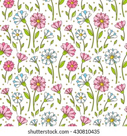 Seamless pattern with floral ornate
