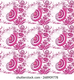 Seamless pattern with floral palette. Bright and colorful background for textile prints, web usage and wrapping paper.