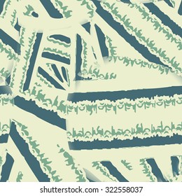 Seamless pattern with floral palette. Bright and colorful background for textile prints, web usage and wrapping paper. Stylish texture for wrapping paper or book covers.