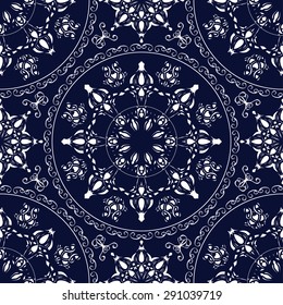 Seamless pattern with floral patterns.
