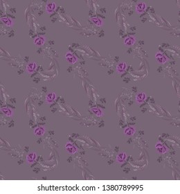 Seamless pattern with floral print