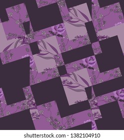 Seamless pattern with floral print