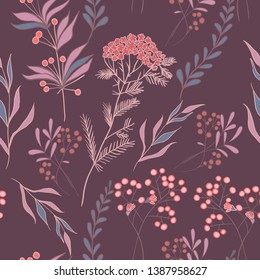 Seamless pattern with floral print
