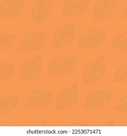 Seamless Pattern of Floral Sketch Background