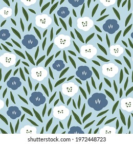 Seamless Pattern Floral Style for Design Vector Illustration
