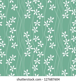 Seamless pattern. Floral stylish background. Vector repeating texture