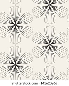 Seamless pattern. Floral stylish background. Vector repeating texture