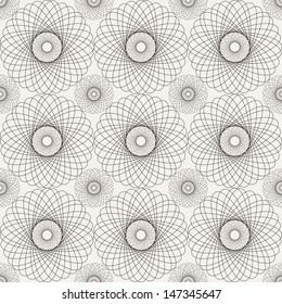 Seamless pattern. Floral stylish background. Vector repeating texture