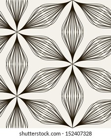 Seamless pattern. Floral stylish background. Vector repeating texture