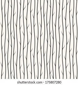 Seamless pattern. Floral stylish background. Wavy branches with small leaves