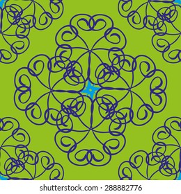 Seamless pattern. Floral stylish background. Vector repeating texture