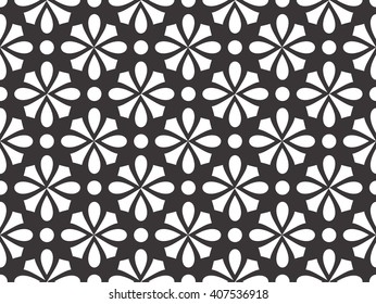 Seamless pattern. Floral stylish background. Vector repeating texture